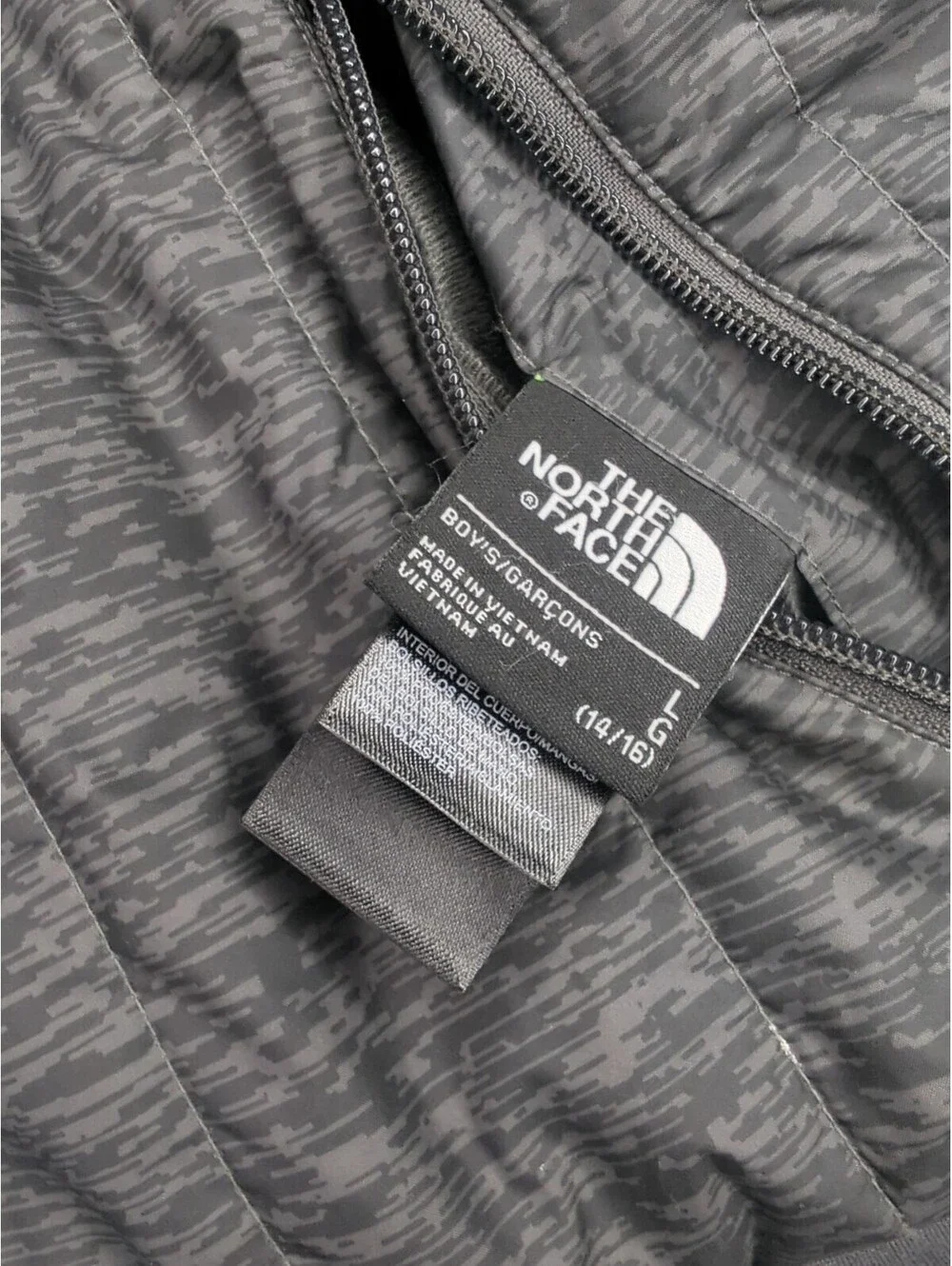 The North Face Winter Jacket Boys Youth Large 14 16 Reversible Chimbo Yukon Ski